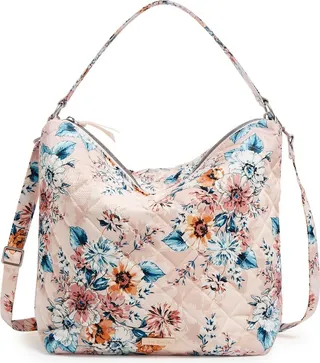 Vera Bradley Women's Performance Twill Oversized Hobo Shoulder Bag Black