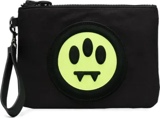 Logo-Print Clutch Bag