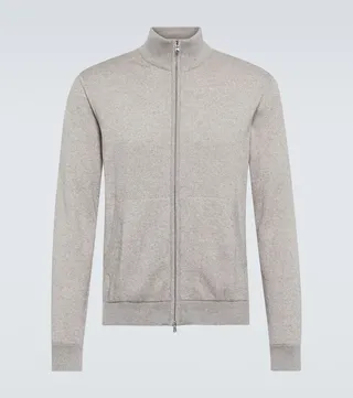 Heitor cotton and cashmere track jacket