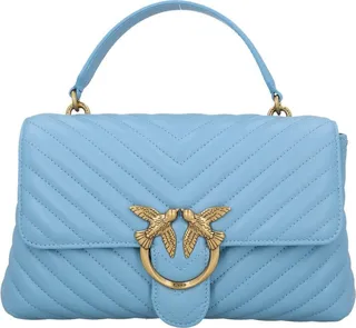 Pinko Logo Plaque Quilted Crossbody Bag
