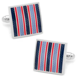 Striped Square Cufflinks