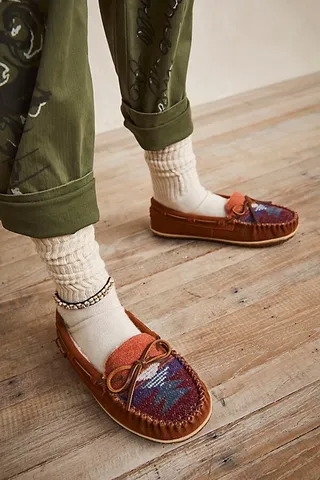 Minnetonka Tilia Moccasin Slippers by Minnetonka at Free People