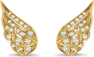 18kt yellow gold diamond Tiara earrings