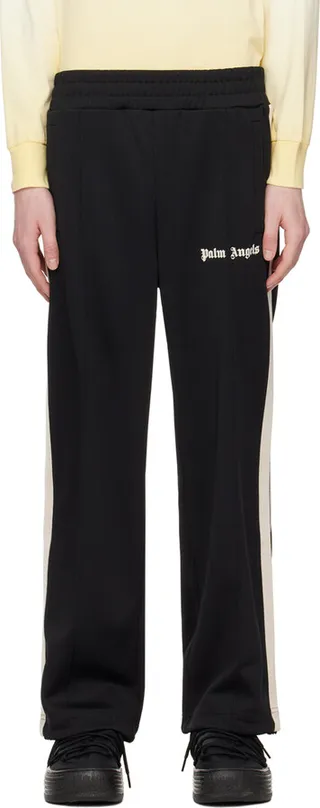 Palm Angels Black Loose Track Pants