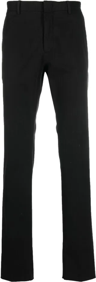 Slim-Cut Leg Tailored Trousers