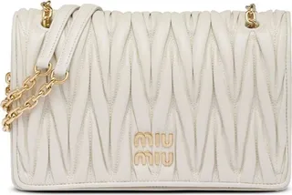 Matelassé nappa leather shoulder bag