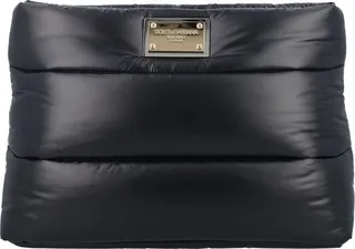 Dolce & Gabbana Logo Plaque Padded Clutch Bag