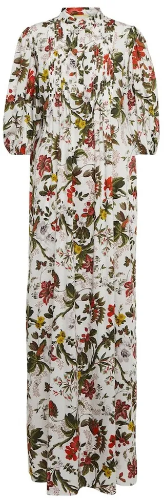 Vacation Mustique floral cotton maxi dress