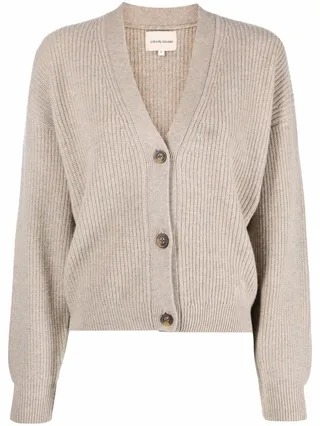 V-neck cashmere cardigan