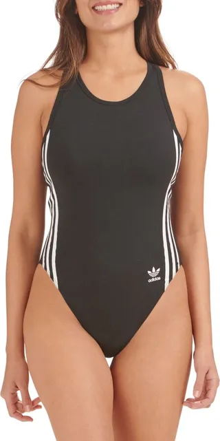 adidas Intimates Women's 3-Stripes Racerback Bodysuit 4A8H63