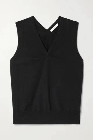 The Row - Garay Cashmere Vest - Black