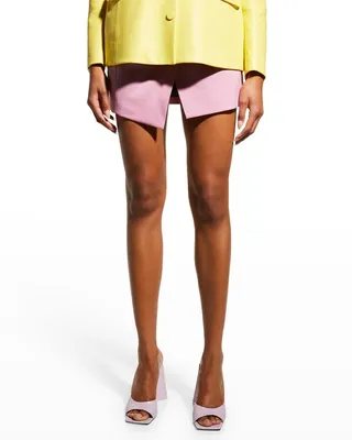 Cloe Crossover Waist Mini Skirt