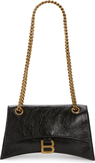 Crush Leather Shoulder Bag