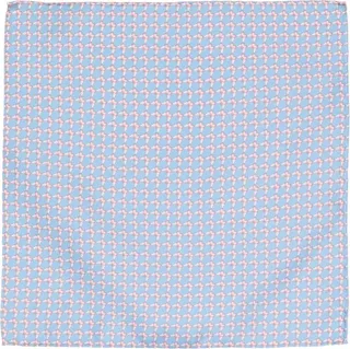 Butterfly-Print Silk Handkerchief
