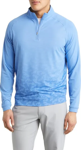 Perth Camo Performance Stretch Half Zip Pullover