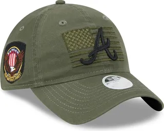 Women's New Era Green Atlanta Braves 2023 Armed Forces Day 9TWENTY Adjustable Hat