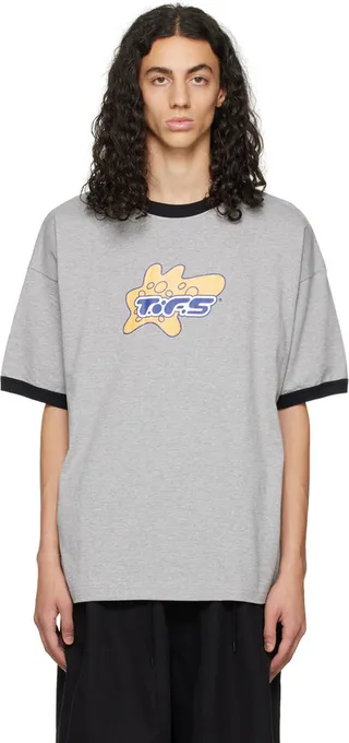 F-LAGSTUF-F Gray Ringer T-Shirt