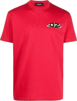 logo-print cotton T-shirt