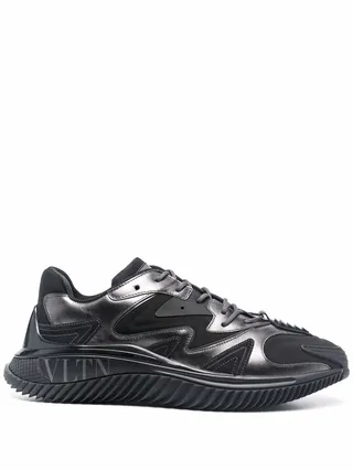 Panelled Low-Top Sneakers