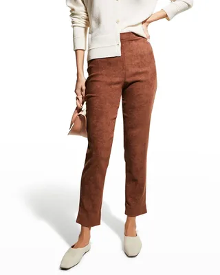 Lori Cropped Faux Suede Pants