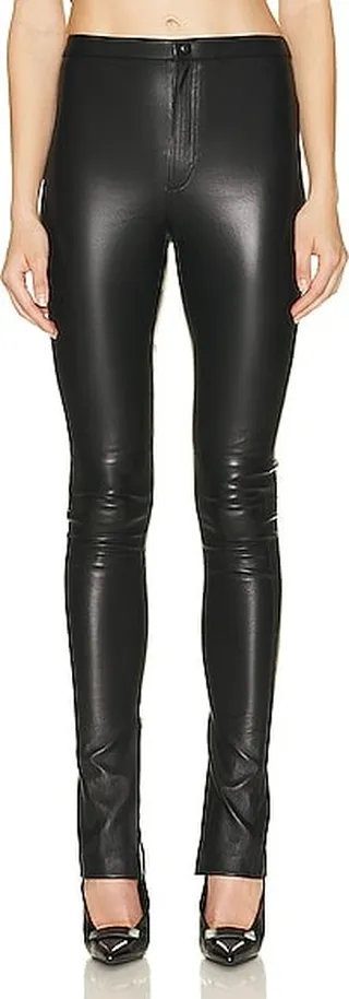 WARDROBE.NYC Leather Legging in Black