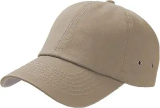 Atlantis Action 6 Panel Chino Baseball Cap - Khaki