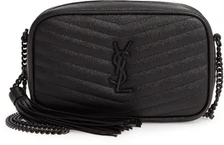 Mini Lou Pebbled Leather Camera Bag