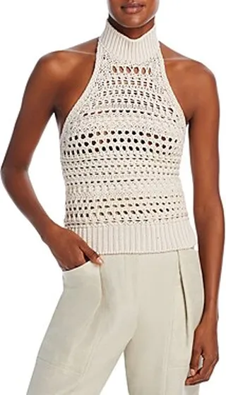 Iro Ewea Open Knit Halter Top