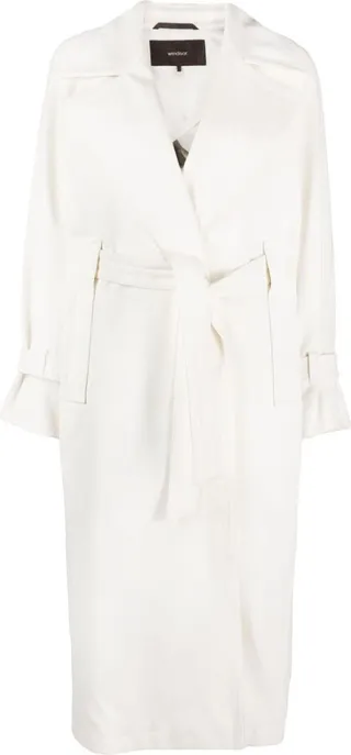 Tied-Waist Trench Coat