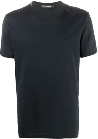 logo label V-neck T-shirt