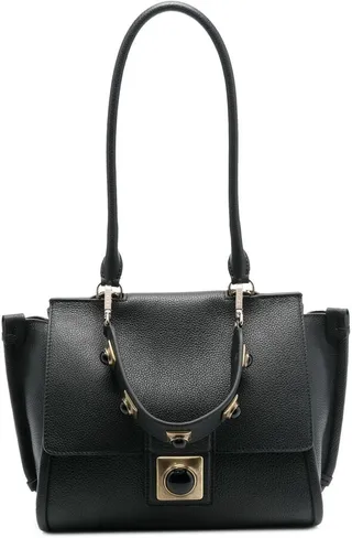 Grained Leather Tote Bag