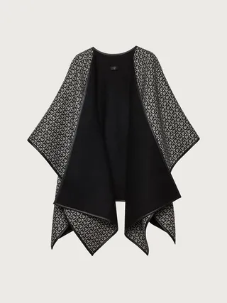 Ferragamo Women Gancini cape Black