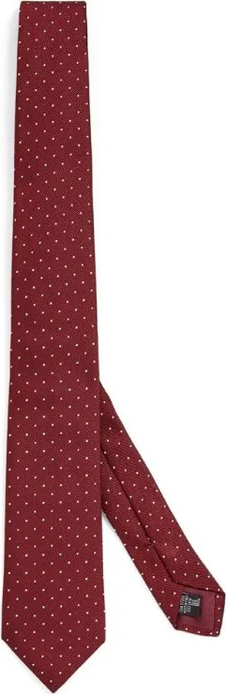 Giorgio Armani Silk Jacquard Polka Dot Tie