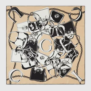 Gucci bag print twill carré