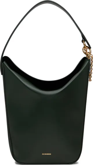 Jil Sander Green Small Fortune Tote
