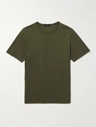 Precise Mercerised Cotton-Jersey T-Shirt