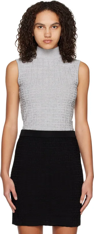Givenchy Gray 4G Turtleneck