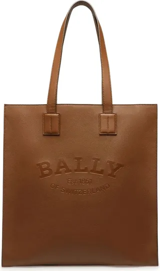 Crystalia leather tote bag