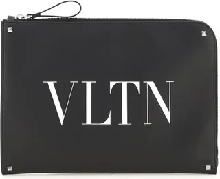 Valentino VLTN Logo Printed Document Holder