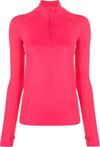 Athlete Seamless half-zip top
