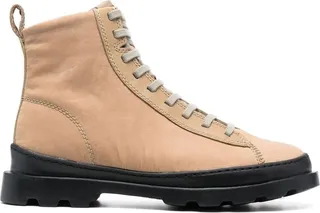 Lace-Up Leather Boots
