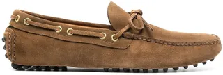 Lace-Detailed Driving Shoes