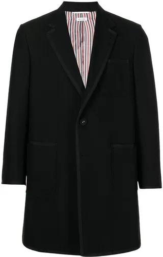 Single-Breasted Wool Coat