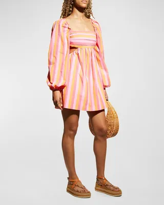Mimi Striped Mini Dress