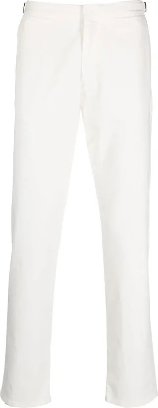 Mid-Rise Straight-Leg Trousers