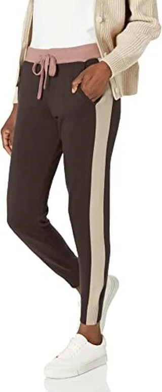 Monrow Women's HB0186-43-Color Block Sporty Sweats
