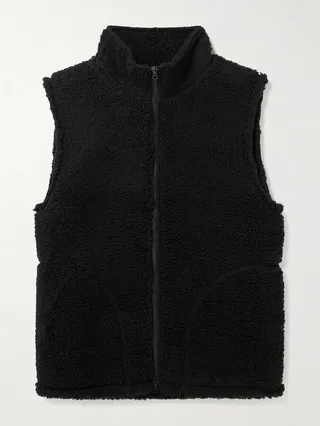 Wool-Blend Fleece Gillet