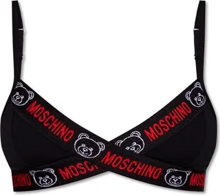 Moschino Teddy Bear-Motif Spaghetti Strap Bra