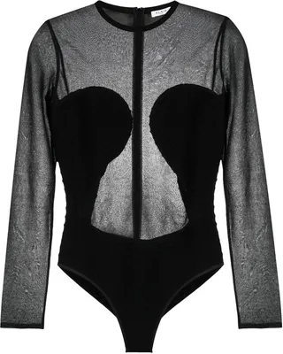 ALAÏA- Polka Dots Longsleeves Bodysuit