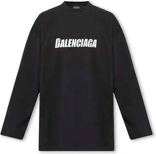 Logo Printed Long Sleeved T-shirt